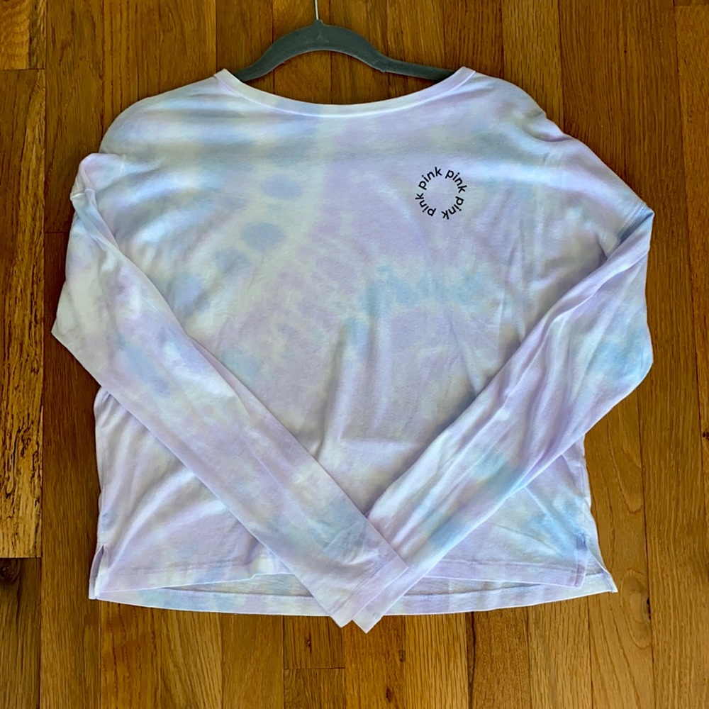 Pink-Victoria’s Secret; Tie Dye Short Sleeve Top